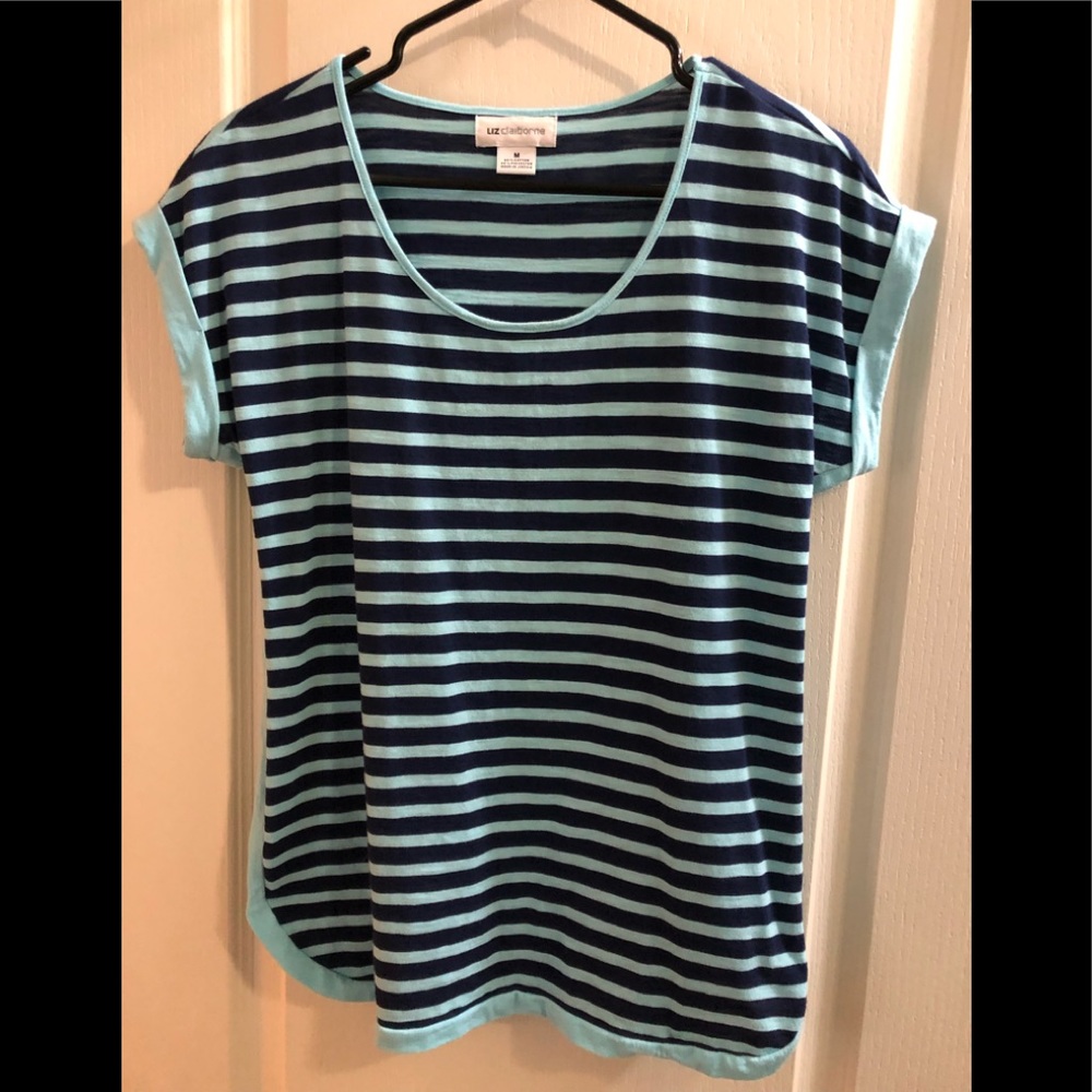 Blue striped shirt